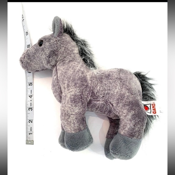 Ganz Webkinz 8” Grey Arabian Horse Plush Stuffed Animal Toy Without Code HM098 - Picture 2 of 5